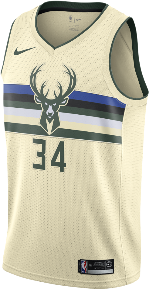 Milwaukee Basketball Jersey Number34