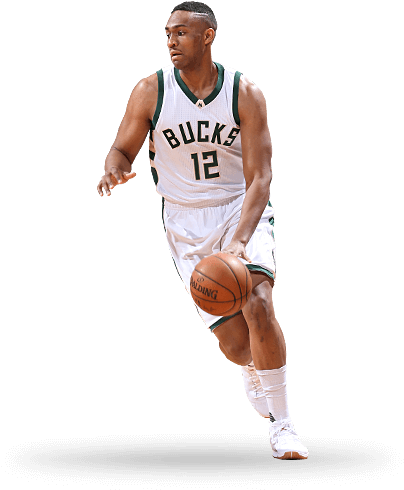 Milwaukee Bucks Basketball Player Dribbling