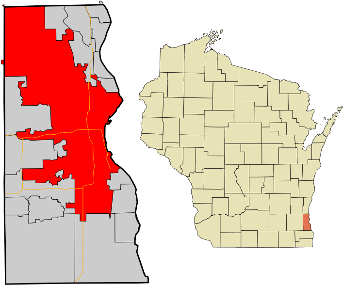 Milwaukee County Map Wisconsin