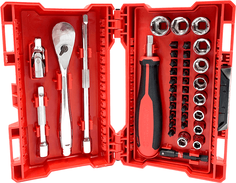 Milwaukee Tool Set Open Case