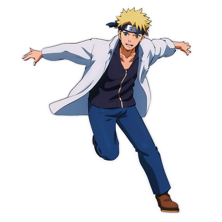 Minato In Action Scene Png Urt