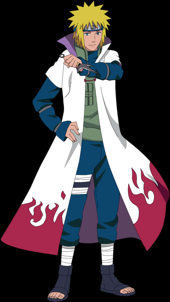 Minato Namikaze Fourth Hokage Character Art