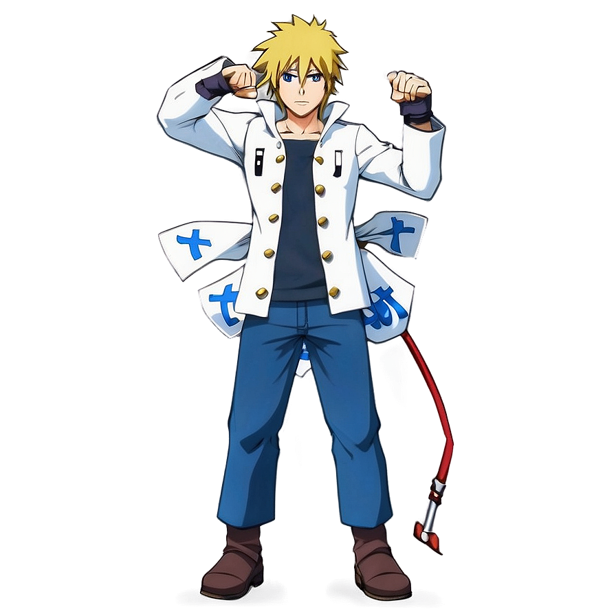 Minato's Heroic Stance Png 06202024