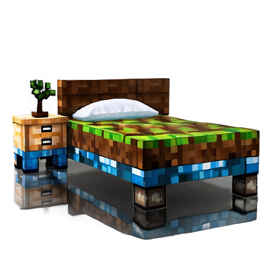 Minecraft Bed Front View Png Nwy65