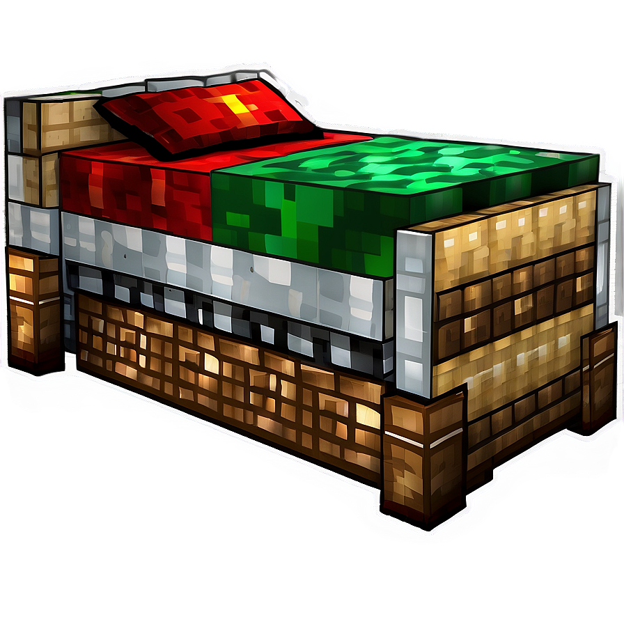 Minecraft Bed In Cave Png Xqu50