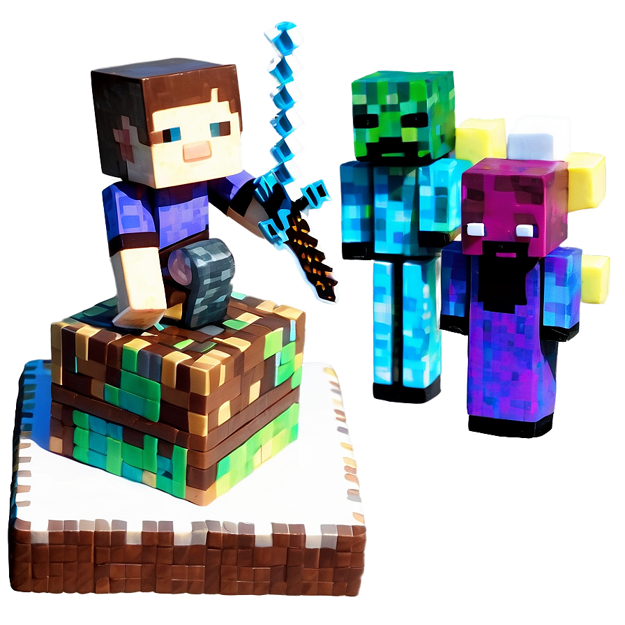 Minecraft Cake Figures Png 78