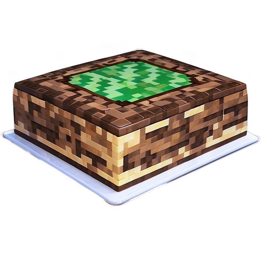 Minecraft Cake Top View Png 12