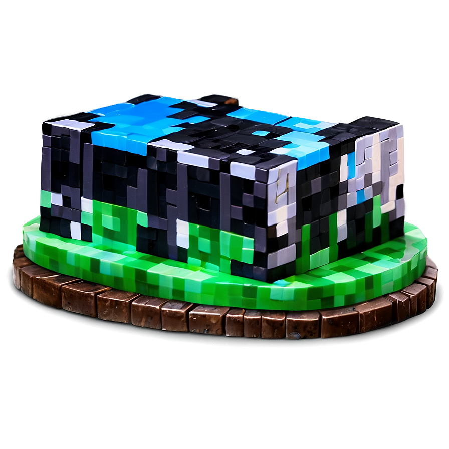 Minecraft Cake Without Fondant Png Pkc74