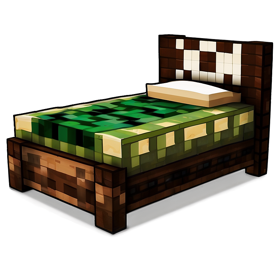 Minecraft Cartoon Bed Png Rkk3