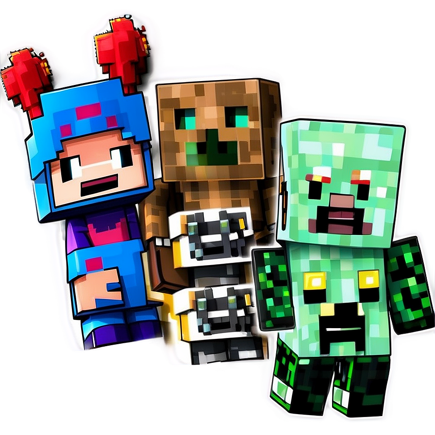 Minecraft Character Collection Png Pak