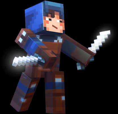 Minecraft Character With Sword