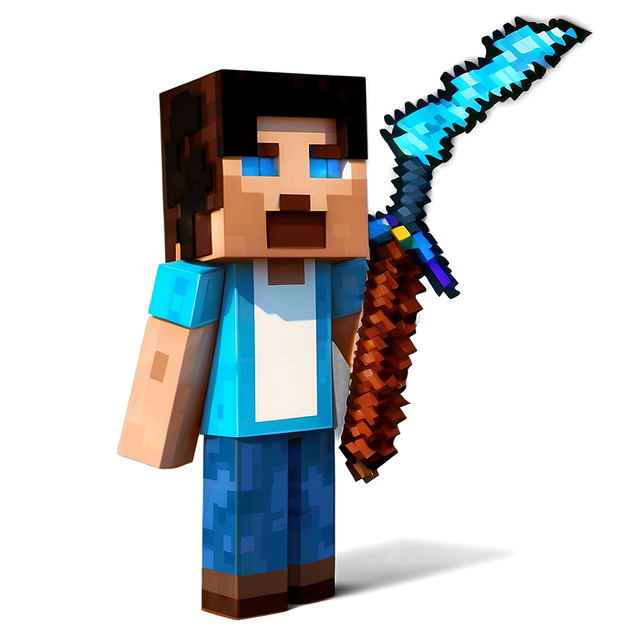 Minecraft Characters In Action Png 05252024