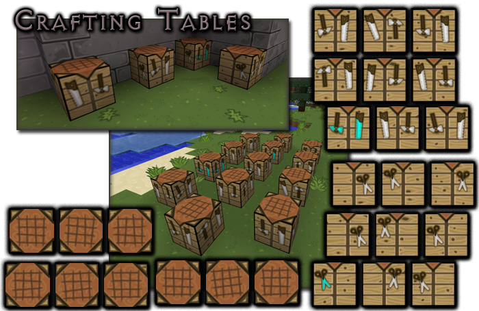 Minecraft Crafting Tablesand Recipes