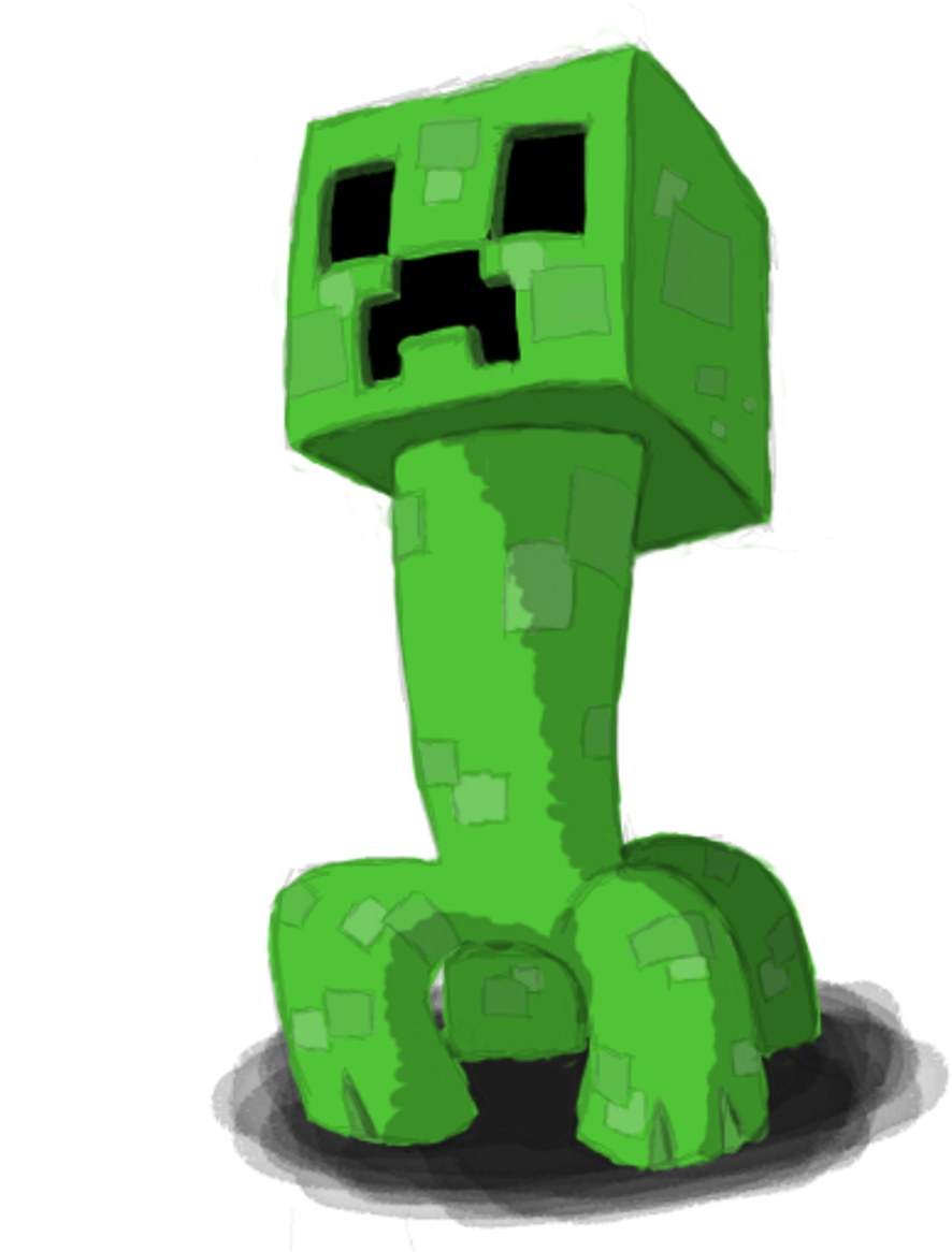 Minecraft Creeper Character Art