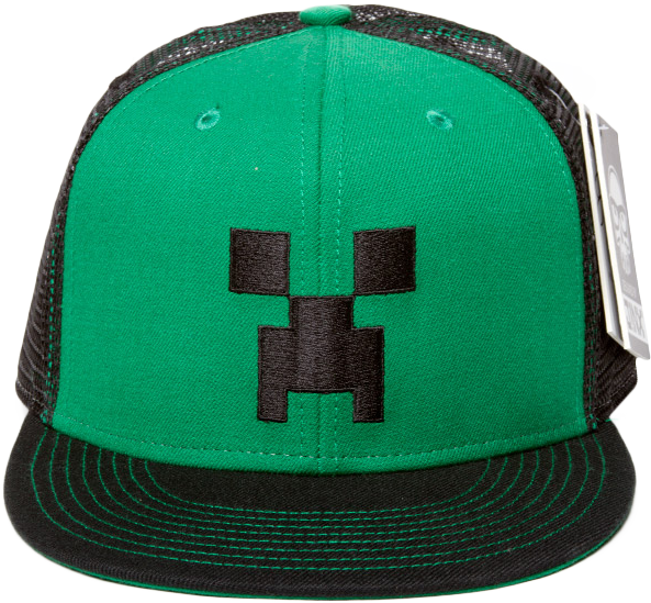 Minecraft Creeper Face Cap