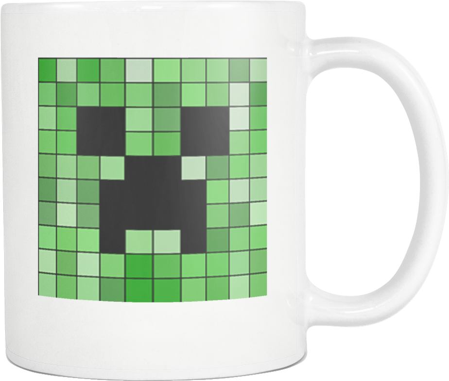 Minecraft Creeper Face Mug