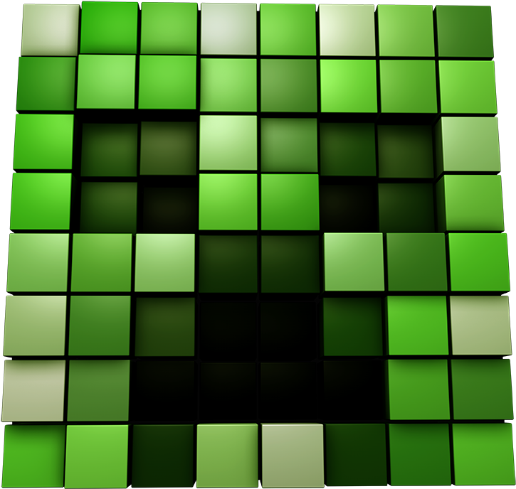 Minecraft Creeper Face Pixel Art