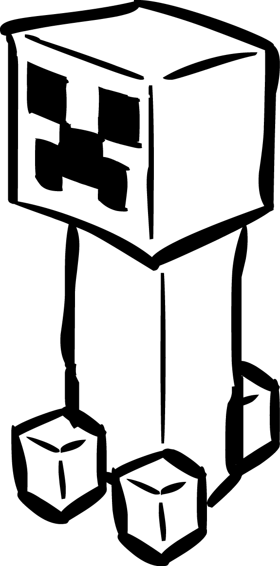 Minecraft Creeper Icon Stylized