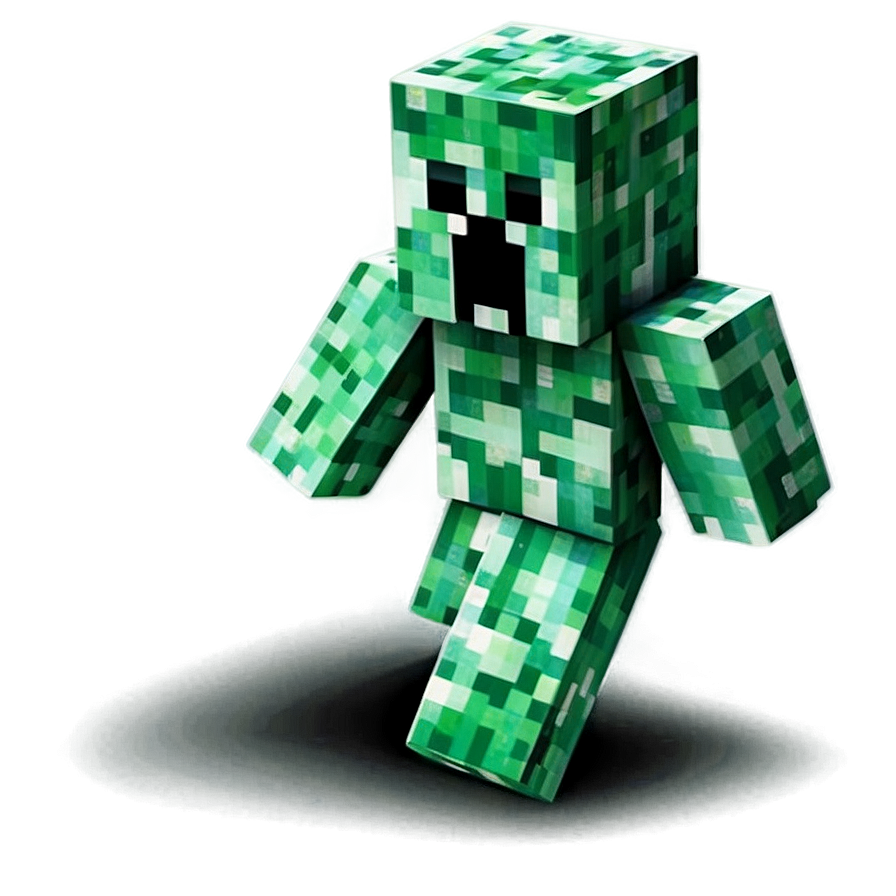 Minecraft Creeper In Battle Png 06122024