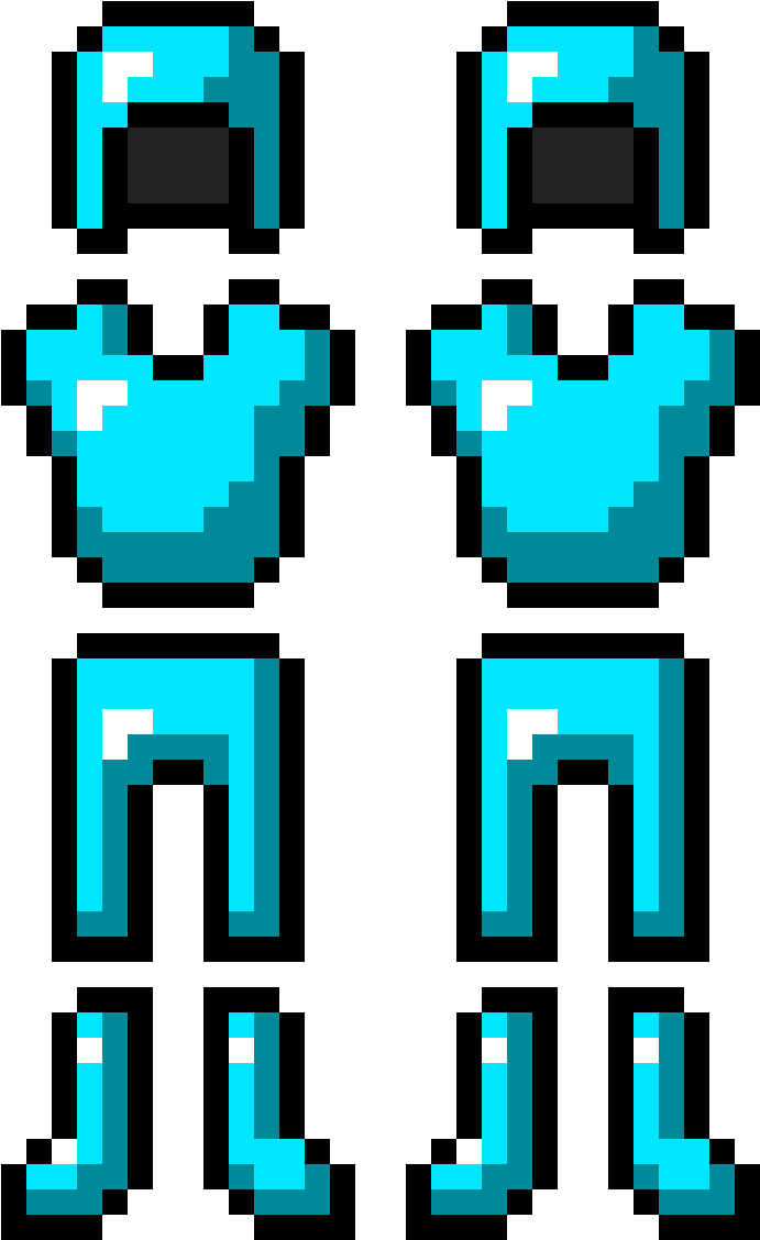 Minecraft_ Diamond_ Armor_ Set