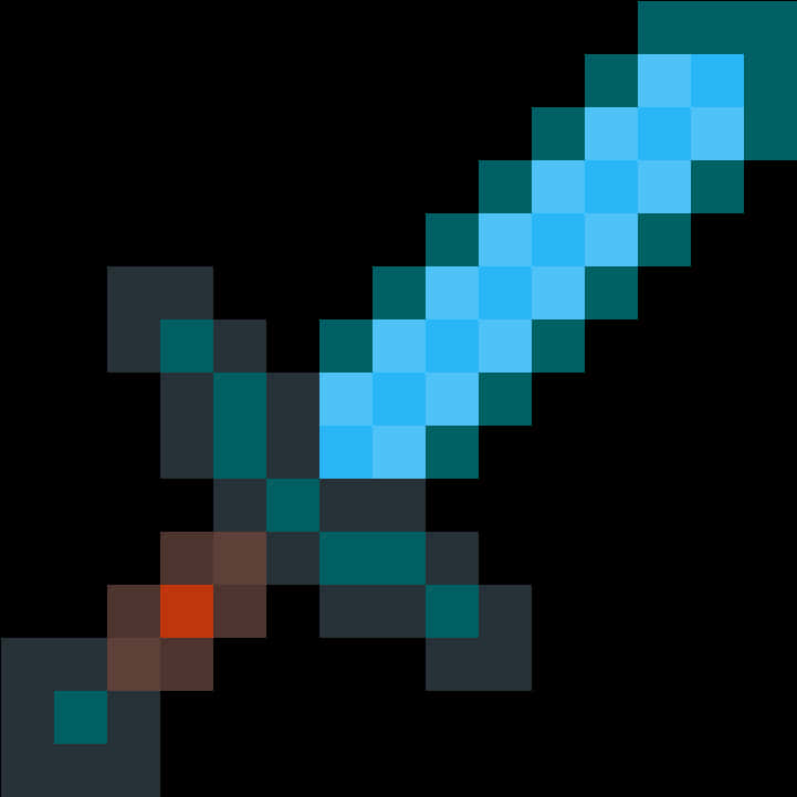 Minecraft Diamond Sword Graphic