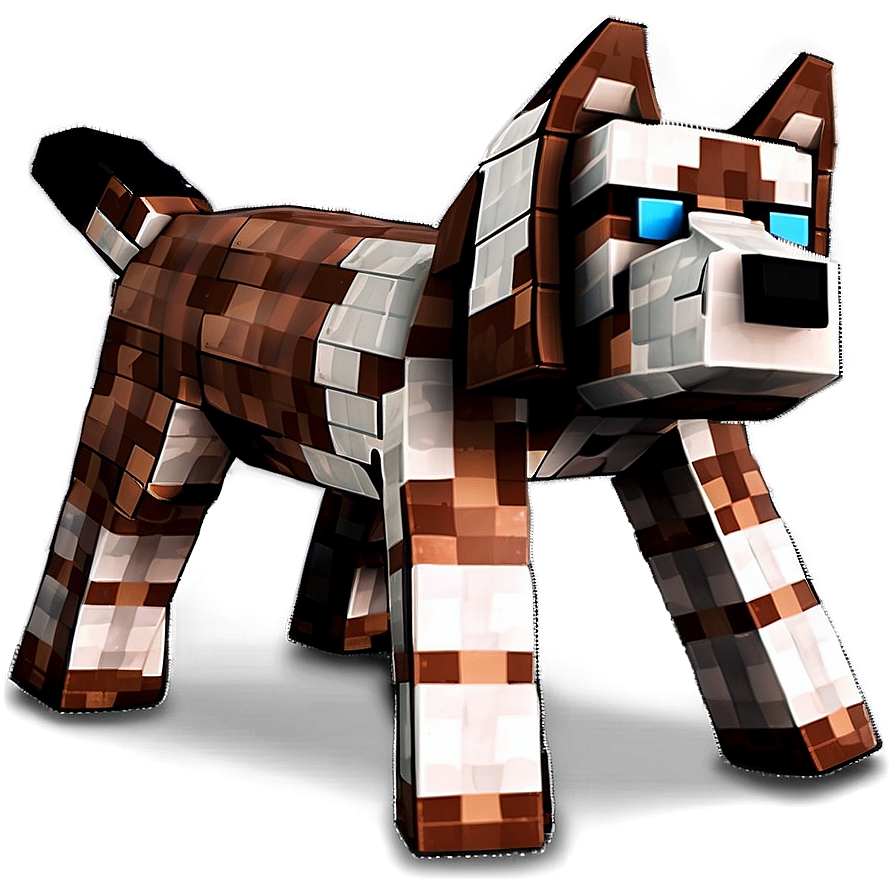 Minecraft Dog Figure Png 50