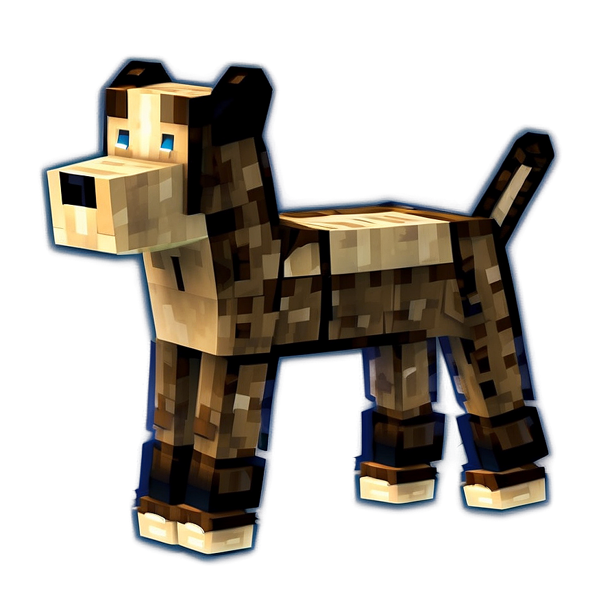 Minecraft Dog Model Png 12