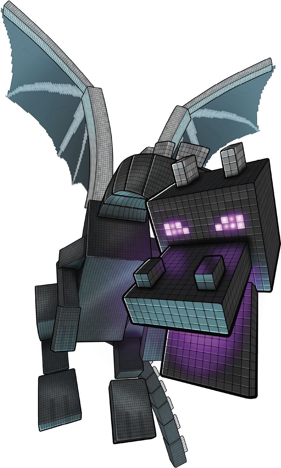 Minecraft Ender Dragon Illustration