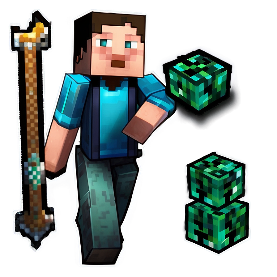 Minecraft Game Steve Png 13