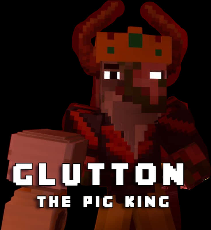 Minecraft_ Glutton_ Pig_ King_ Character