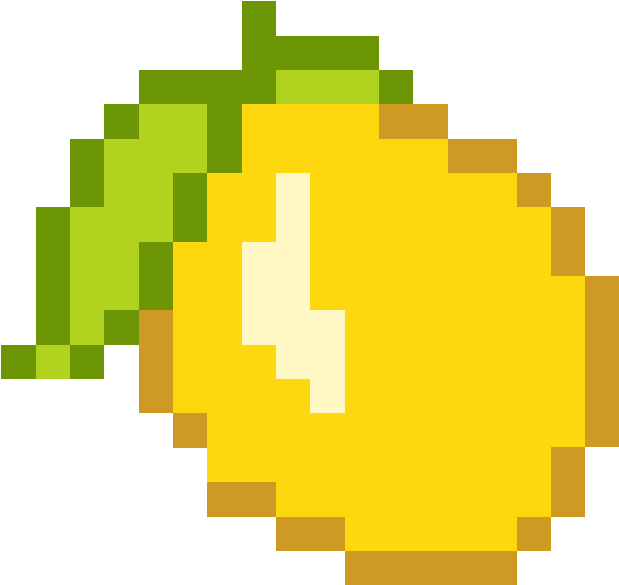 Minecraft Golden Apple Pixel Art