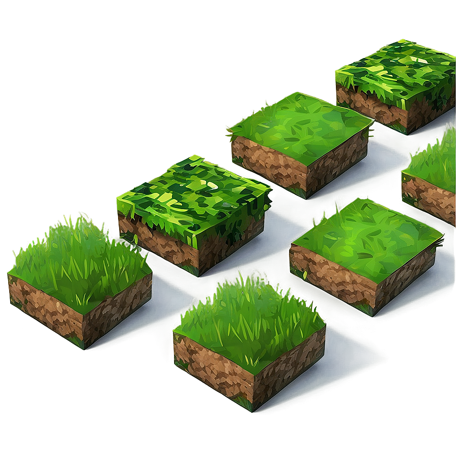 Minecraft Grass Block In Sunlight Png 36