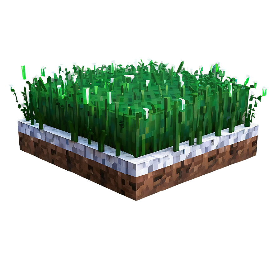 Minecraft Grass Block With Snow Cap Png 06252024