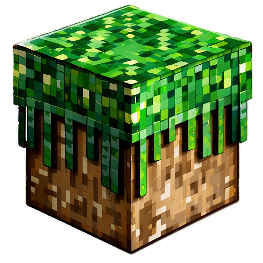 Minecraft Grass Cube Png Kcf