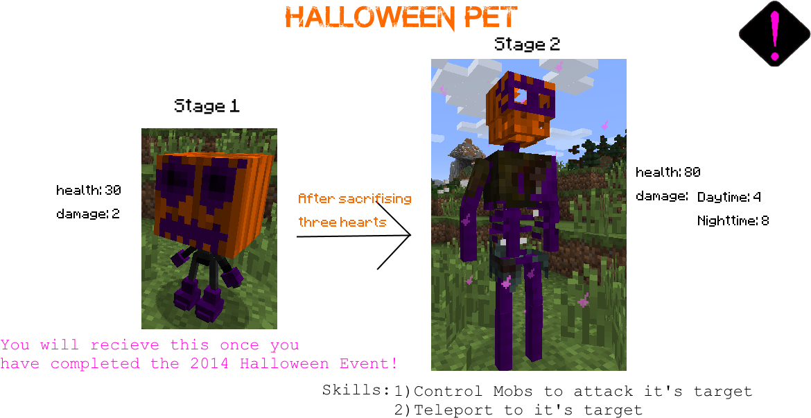 Minecraft Halloween Pet Evolution