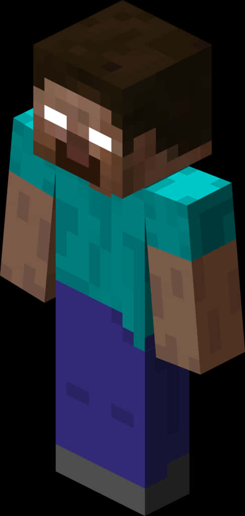 Minecraft Herobrine Character Rendering