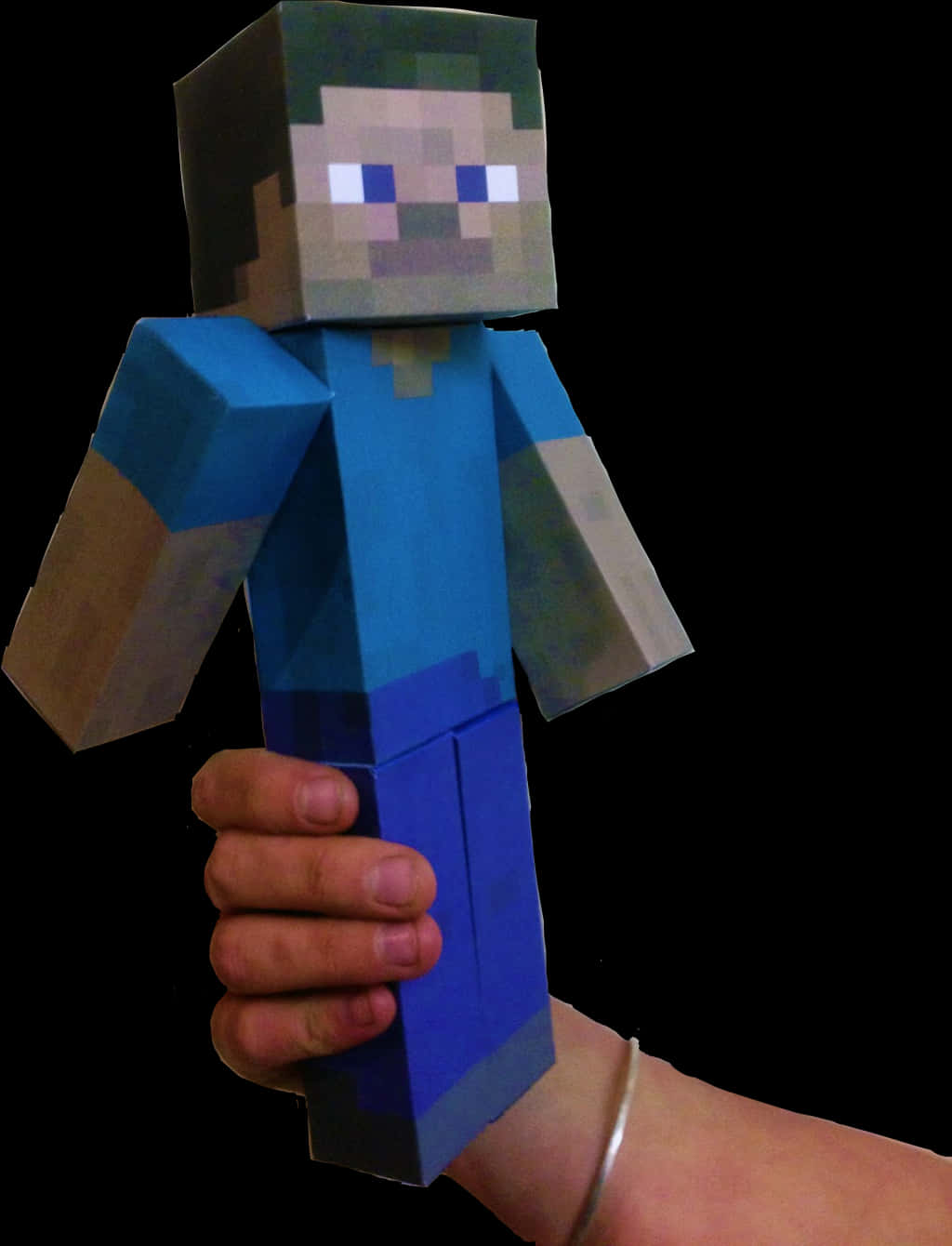 Minecraft Herobrine Papercraft Model