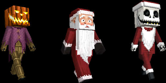 Minecraft Holiday Characters