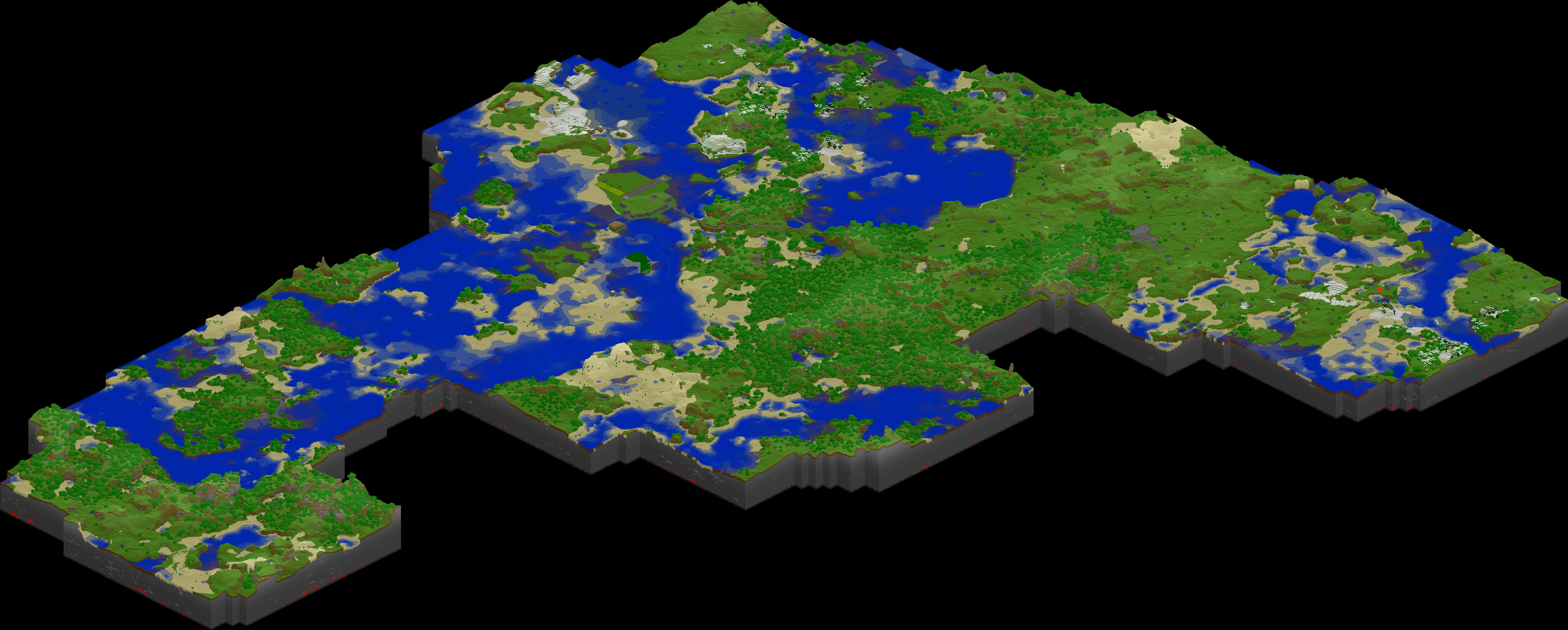 Minecraft_ Isometric_ Map_ Render