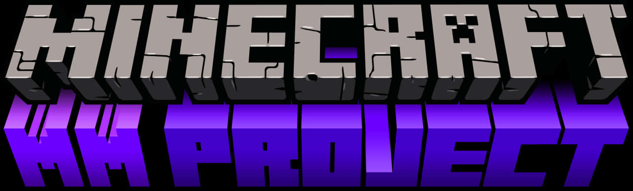 Minecraft Logowith Purple Reflection