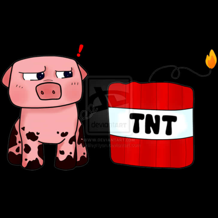 Minecraft_ Pig_and_ T N T_ Block