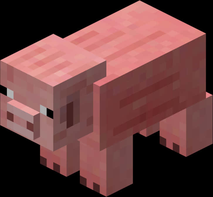 Minecraft Pig Character Graphic