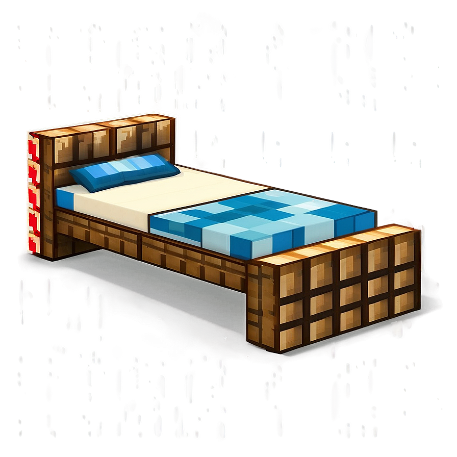 Minecraft Single Bed Png 06122024