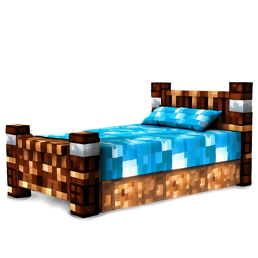 Minecraft Single Bed Png 06122024