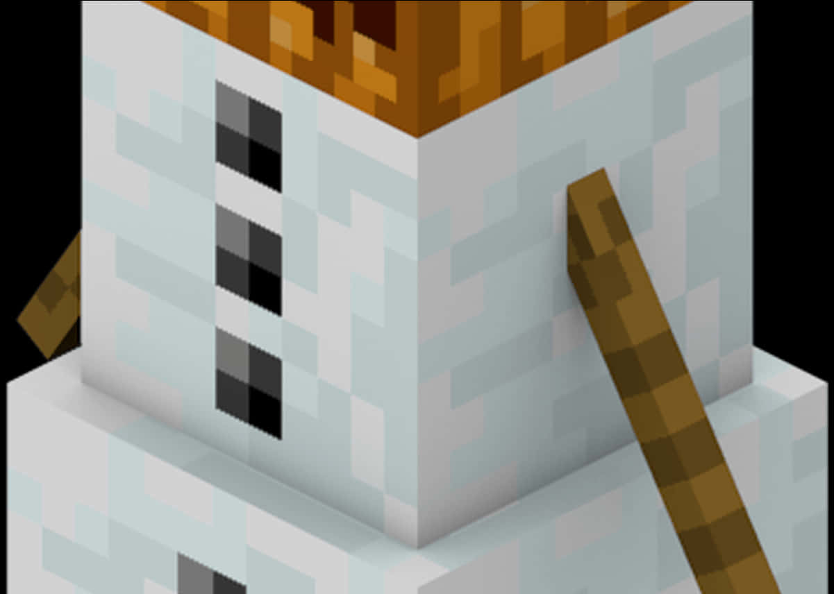 Minecraft_ Snow_ Golem_ Pumpkin_ Head_ Detail