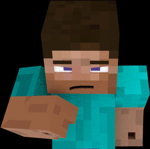 Minecraft Steve Close Up