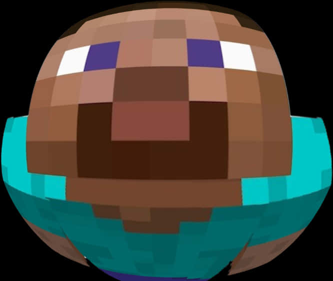 Minecraft_ Steve_ Head_ Closeup