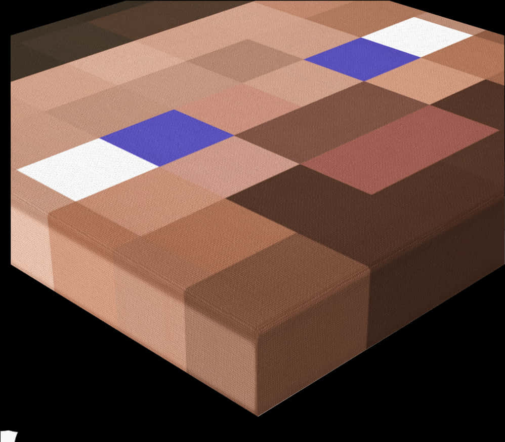 Minecraft Steve Texture Closeup