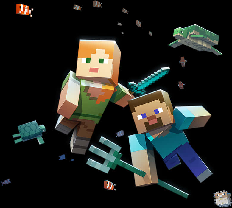 Minecraft Steveand Alex Adventure