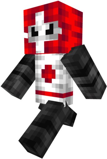 Minecraft Style Red Mushroom Character